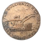 1790s Great Britain Gloucestershire Badminton Plough Conder Token 1 2p  D h 26