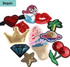 Augsun 36pcs Random Assorted Styles Embroidered Iron On Patches Diy Sew Applique