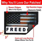Charlie Kirk Freedom Morale Patch   Patriotic Patch   Fight Fight Fight Usa Flag