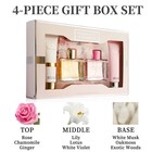 Women s Perfume   Body Lotion 4-piece Gift Set   2 Long-lasting Fragrances  3 4 