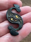 Ancient British- Celtic   Bronze And Enamel Dragonesque Brooch  1st Century A d 