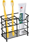Toothbrush Holder For Bathrooms  Stainless Steel Bathroom Black Toothbrush And T