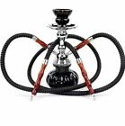 Hookah 2 Hose Smoking Glass Water Pipe Complete 11  Full Narghila Set Hot Colors