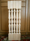 Stair Balusters 37 5  Adjustable Carved Spiral Twist Wooden Spindles Staircase