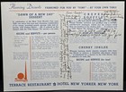 1939 Terrace Restaurant Hotel New Yorker World s Fair Dessert Menu W  Recipes