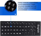 2 Pk English Keyboard Replacement Letter Stickers For Pc Computer Laptop Desktop