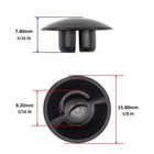 M10 Cover Lid Hex Plug Allen Key Black Motorcycle 4x Bolt Cap Accent