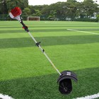 Gas Power Nylon Brush Broom Sweeper Artificial Grass Driveway Turf Snow Clean Us