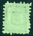 Finland 1874 Serpentine  type 2  Definitive 8 Pen Green Scott  7b Vfu H47