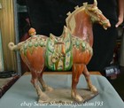 18  Antique Chinese Tang Sancai Glaze Porcelain Dynasty War-horse Statue 