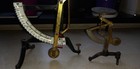 2x Antique Folding German Postal Scales - Letter Balance   50g  250g  D r g m