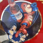 Vintage Budweiser Beer Flying Bud Man In Wisconsin Mirror Bar Mirror 18x14  1991