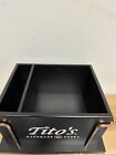 New Style Tito   s Vodka Wooden Bar Caddy Napkin Holder