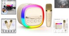 Mini Karaoke Machine For Kids - Portable Bluetooth Speaker With Microphone