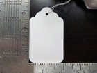 1000 Blank White Merchandise Price Tags With Strings Size  9 Retail Strung Label