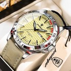 Poedagar Men s Quartz Leather Watch Luminous Waterproof Business Casual