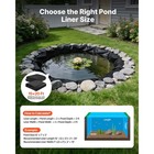 Uimoso 15 Ft X 20 Ft 45 Mil Epdm Pond Liner With Underlayment For Outdoor Use