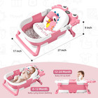 Ba  era Para Bebe Recien Nacido Tina Ducha Plegable Infantil Facil Almacenamiento