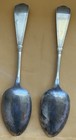 2 Antique Wallace Ornate  Sterling Silver  Spoons Scrap Or Use 138 Grams