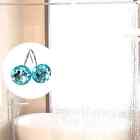 12 Pcs Bling Rhinestones Shower Curtain Hooks Bathroom Rolling Hooks