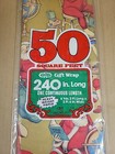 Vintage Cleo Christmas Wrapping Paper Flat Sheet 50 Square Feet Santa Gold  nos