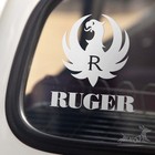 Ruger Logo Decal Phoenix Firearm Vinyl Sticker   Car Truck Window Toolbox