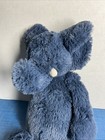 Jellycat London Medium Bashful Elephant Blue Plush Animal Toy Retired Navy 12 