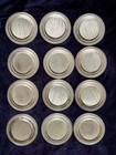 Vintage York Sterling Silver 6    Plates Set Of 12