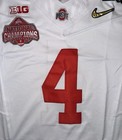 Jeremiah Smith Ohio State National Championship Gold Osu 4 White Jersey Buckeyes