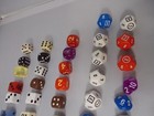 Lot Of 50 Dice Monopoly  Pokemon   Gaming Dice Various Color   Sizes Free S h