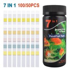 100 200 Aquarium Test Strips Fish Tank 7in1 ph Water Test Strips Kit Freshwater