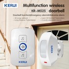 Wireless Motion Sensor System Driveway Garage Pir Alarm Alert Security Indoor Us