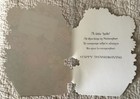 Unused Thanksgiving Fruit Flower Basket Vtg Greeting Card 1960s 1970s Norcross