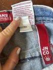 Vtg Jnco Jean Shorts Youth 14 Baggy Wide Leg Y2k Denim Embroidered Crown Jorts