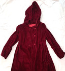Vintage  Saks Fifth Avenue  Lined  Maroon  Velvet  Long  Hooded Cloak Or Cape