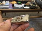 Antique Sterling Silver gold Snuff Box  Pill Box 