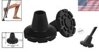 All Terrain 3 4 Inch Crutch Tips - Non-slip Black Rubber For Enhanced Stability