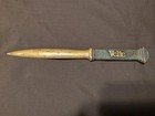 Antique John Deere Solid Brass Letter Opener Marked Velie   Deere - Rare 8 