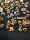 Vintage Button Pins Lot  Harley Davidson  Honda  Ama  Zoo  And Much More 110ct