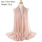 Elegant Plain Chiffon Scarf Hijab Shawl Wrap Women Soft Scarves Headband Muslim