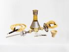 2 Hose Glass Water Pipe Vase Tobacco Shisha Nargile Smoking Hookah Bong Set