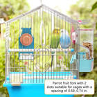 Automatic Bird Feeder Water Dispenser Set No Mess Bird Cage Feeders