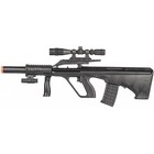 Ukarms P2300 Aug Spring Power Airsoft Rifle With Laser   Scope - Black