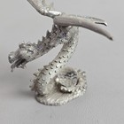 Vintage Spoontiques Cmr867 Pewter Miniature Winged Dragon W  Crystal Figurine