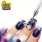 Double Ended Rhinestone Picker Pen Nail Art Wax Crystal Stylus Dotting Tool Diy