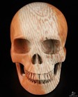 Huge 5 0  Australian Print Stone Carved Crystal Skull realistic  Crystal Healing