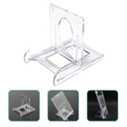  6 Pcs Picture Easel Plate Stands Adjustable Card Holder Easels Display