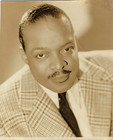 2 Vintage Jazz Photos Of Count Basie 1944 Promo Portrait   Candid 1960s Snapshot