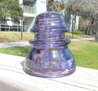 Great Purple Cd 154 Whitall Tatum Hoopskirt Style Glass Insulator  f 