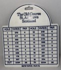 The Old Course St  Andrews Scotland Golf Bag Tag Links Course Souvenir Pre-owned